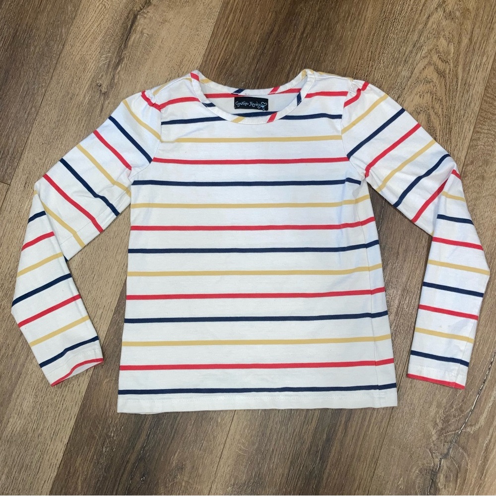 Cynthia Rowley Long Sleeve Stripe Shirt Tee Basic Staple Capsule Wardrobe 3-4T